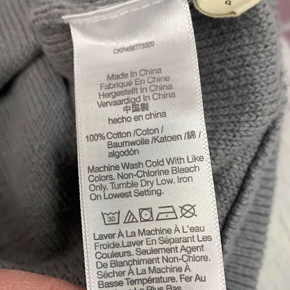 Brand New Madewell Women’s Small Grey Knit Pullover Hooded Sweatshirt Hoodie - Picture 4 of 5